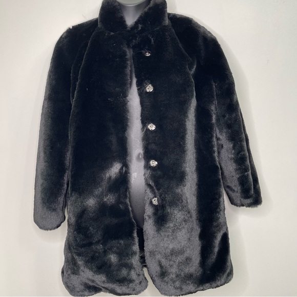 New York and Company Faux Fur Coat in size M - Picture 6 of 10